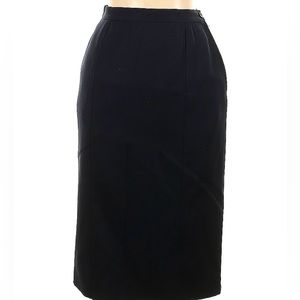 Giorgio Armani Lana Wool Midi Skirt